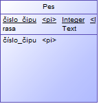 23. Ukázka entity s atributy a primárním klíčem