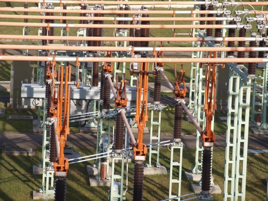 18. Přípojnice v rozvodně Praha Malešice