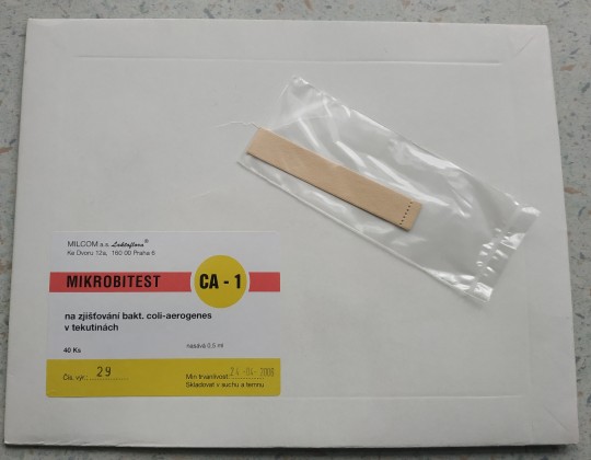 9. Mikrobitest pro stanovení coli-aerogenes