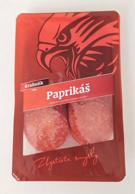 18. Krájený fermentovaný salám balený v ochranné atmosféře