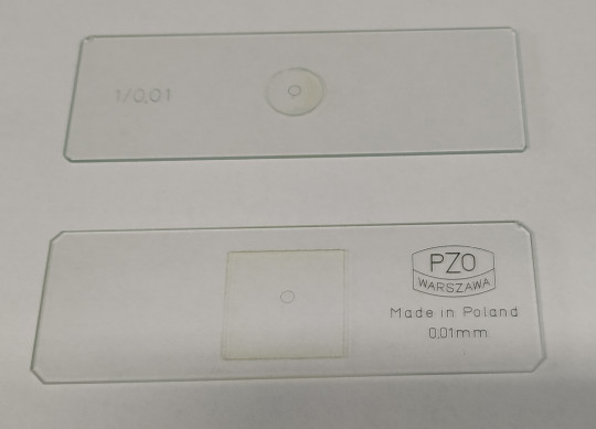 67. Objektivový mikrometr