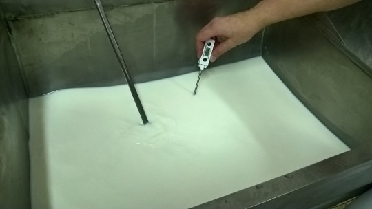 17. Úprava teploty na sýrařské vaně