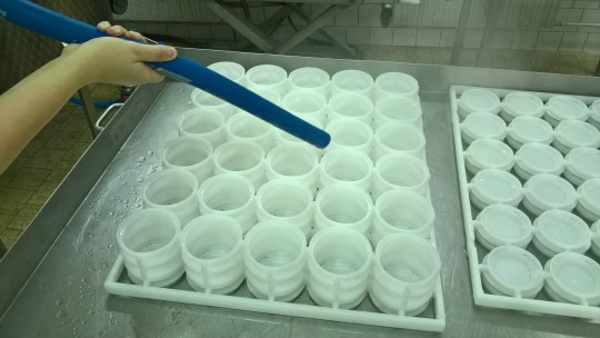 24. Parní sterilace forem před plněním