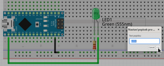 10. Fritzing – editace textu popisku