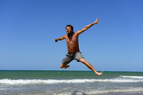 5. Létající učitel - stabilizace obrazu nepomáhá při zmrazení pohybu fotografovaného objektu. Zde pomůže pouze dostatečně krátká expoziční doba, ideálně kratší než 1/1000 sekundy.