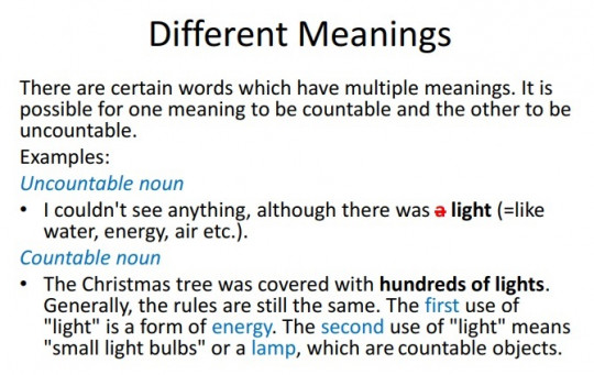 11. Nouns that can be countable or uncountable based on the context.