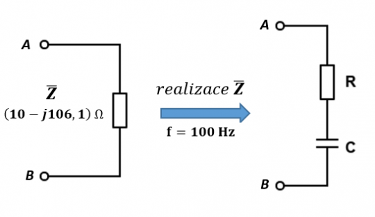 51. [Příklad č. 76] Realizace impedance pomocí RC prvků