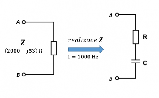 52. [Příklad č. 77] Realizace impedance pomocí RC prvků