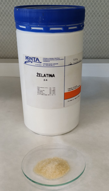 8. Komerčně vyráběná želatina
