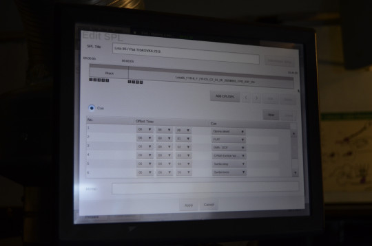 20. Rozhraní pro tvorbu SPL v ovládacím rozhraní projektoru