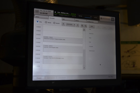 21. Plánování přehrávání SPL v ovládacím rozhraní projektoru