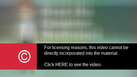 This video cannot be incorporated into the material.