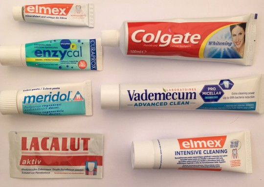 10. Toothpastes