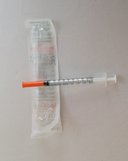 6. A disposable needle
