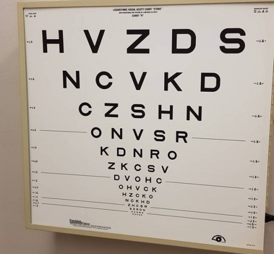 2. Snellenovy optotypy pro dospělé