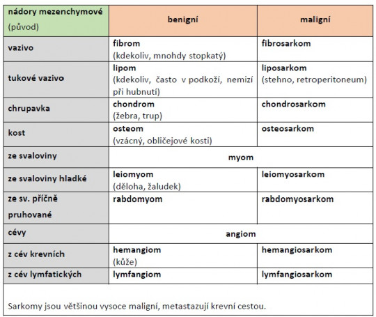 23. Mezenchymové nádory.