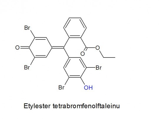 14. Etylester tetrabromfenolftaleinu