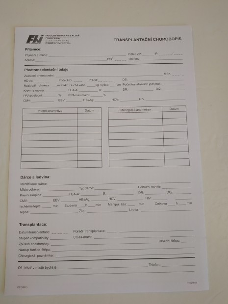 45. Transplantační dokumentace